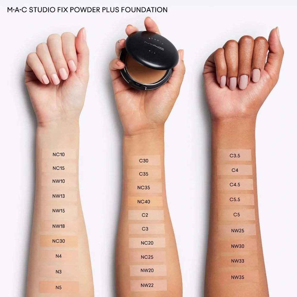 C5 Mac Studio Fix Powder Plus Foundation Peach Beige Brand New in Box Authentic